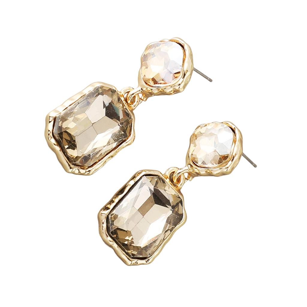 Square Earrings for Women Alloy Construction Elegant Styles for Casual or Formal Outfits