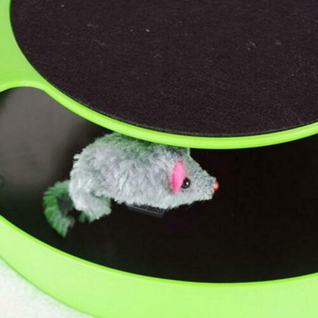 Catch The Mouse Moving Toy Interactive Plush Scratching Mat