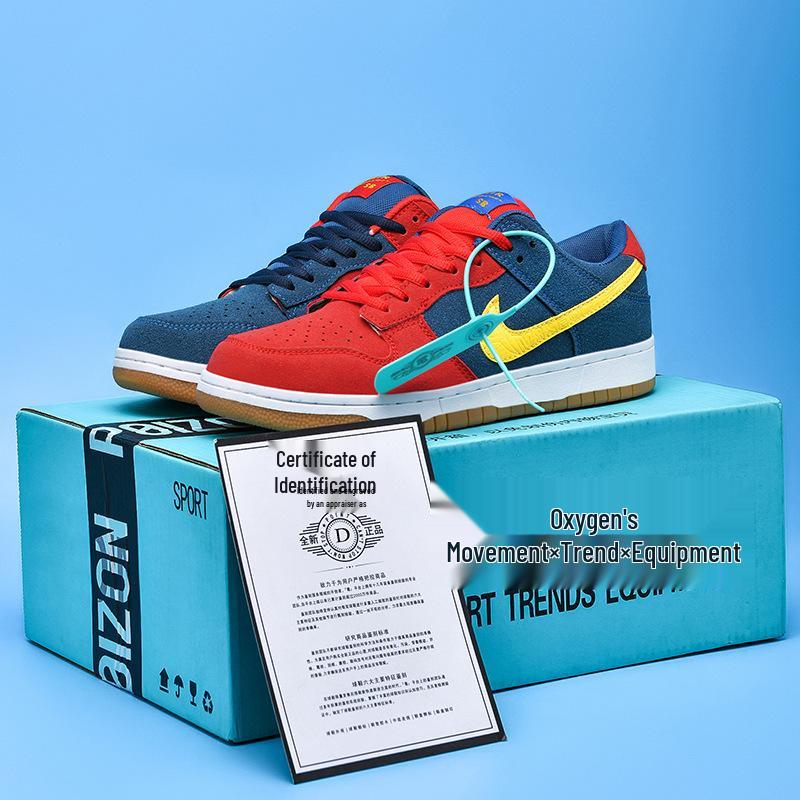 AJ Pánské/Dámské Červeno-Modré Nesourodé SB Nízké Skate & Běžecké Boty