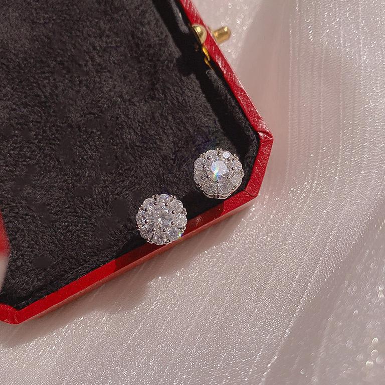 Christmas Gift Women Fashion diamond Necklace Earrings Rings Jewelry Sets