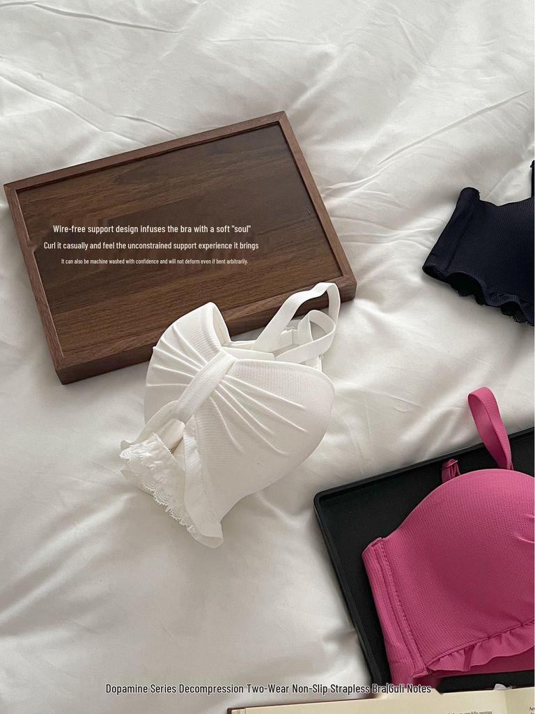 Lace Half-Cup Push-Up Bra with Side Support for Small Busts