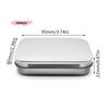 M-Metal Rectangular Empty Mini Tin Box Tinplate Push Candy Pill Cases Bins Jar Hinged Containers Tin Small Organizer Storage Box