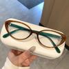 Cat's eye simple flat mirror anti-blue light fashion trend glasses frame women's Internet celebrity small frame anti-ultraviolet glasses frame