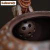 230ml Retro Old Rock Mud Vine Weaving Beam Teapot Flower Gilded Silver Pot Tea Brewing Kettle Ball Filter Kung Fu Teaset Gifts