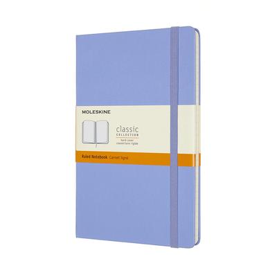 Caiet Moleskine Classic Orizontal Mărime Mare x Hydrate QP060B42, Copertă Cartonată, Liniat, (13cm 21cm), Albastru,