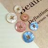 18/22Mm Wholesale Sewing Buttons For Clothing Crafts Supplies Fancy Design Decor Round 5 Colors Shank Button Makers Diy Applique
