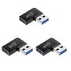 1/2/3pcs USB 3.0 Male Female 90 Degree Expansion Adapter USB Up Bend Adapter 10Gbps For Laptop Connector Conversion