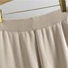 Set da 3 Pezzi Completi Pantaloni Donna Maglione Dolcevita a Maglia Pantaloni Dritti a Maglia Sciarpa a Maglia Set Tre Pezzi Autunno Inverno Casual Maglia Pantaloni a Gamba Larga Set Tre Pezzi