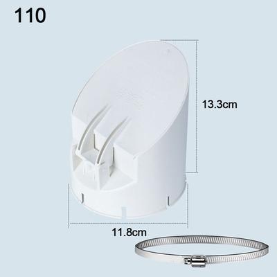 Anti Odor Drainage Pipe Floor Drains Multifunctional 50-160mm Rain Pipe Cap White Strainer Plug
