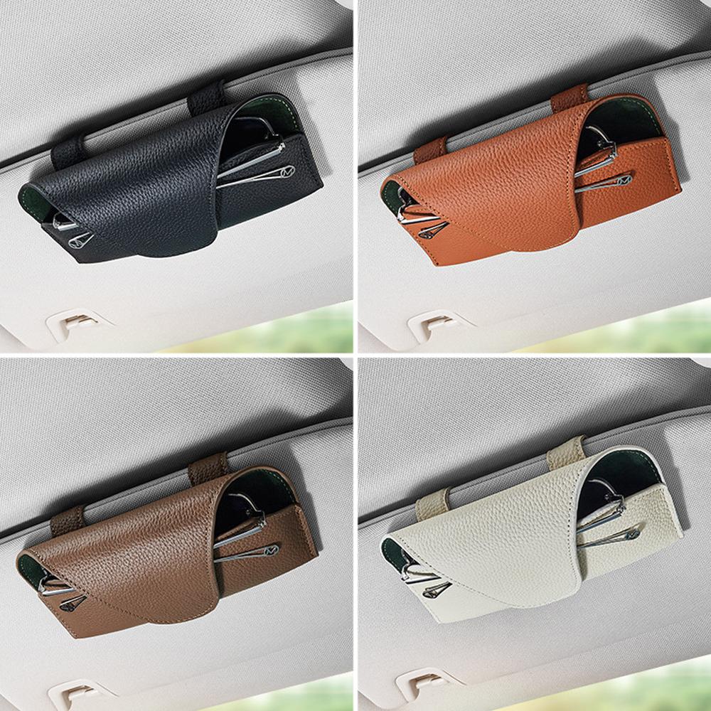 1pc Car Visor Sunglass Holder, Magnetic Clip for Glasses & Tickets, Universal Fit for Auto Sun Visor, Interior Organizer