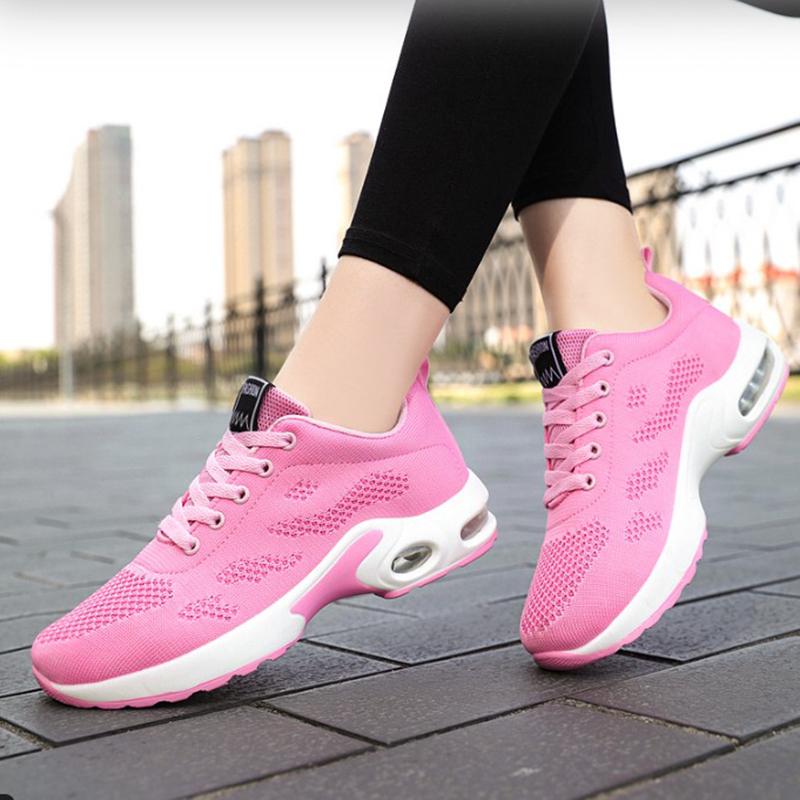 Women Mesh Breathable Casual Sneakers Lace-Up Vulcanized Shoes Ladies Platform Sneakers Female Shoes Plus Size  De Mujer