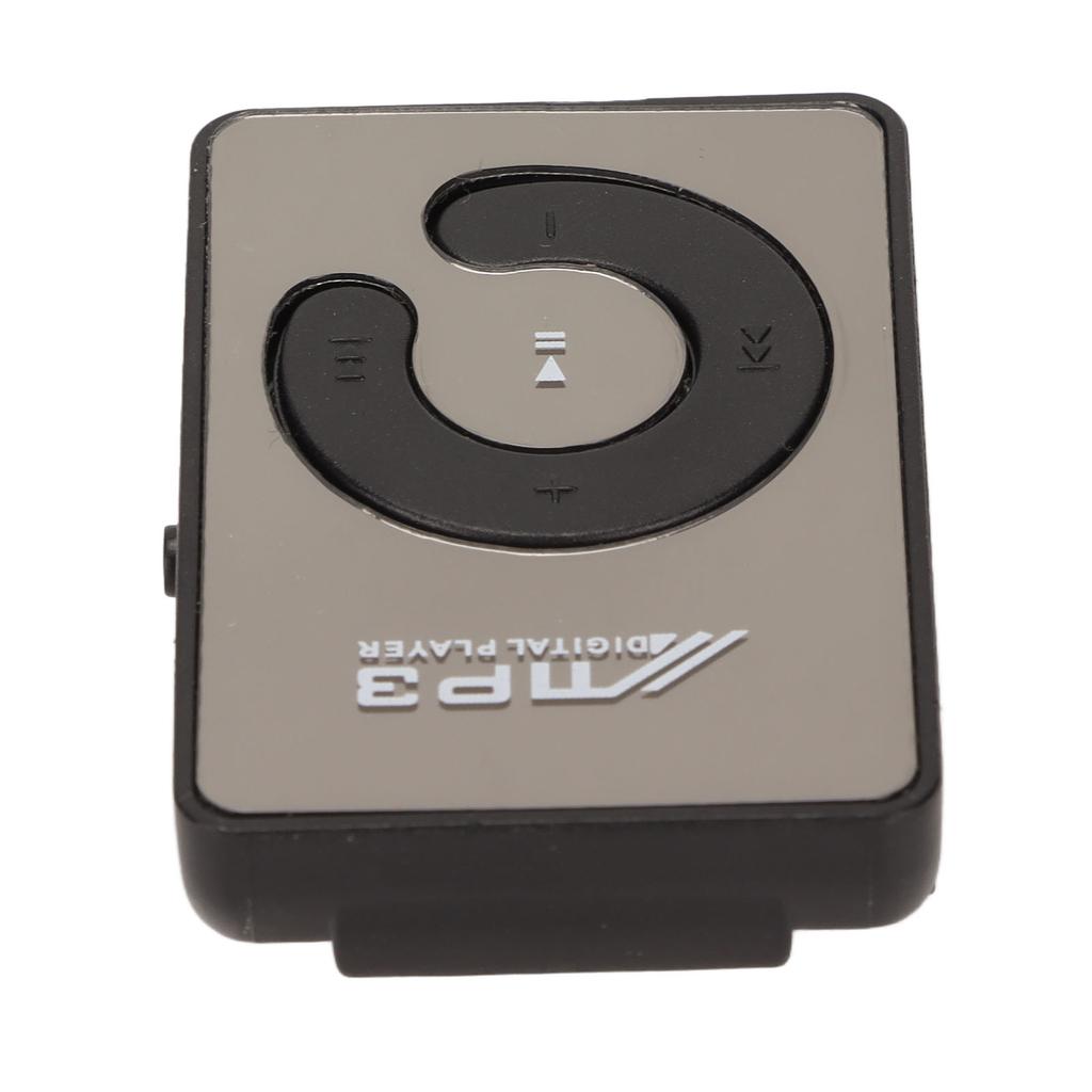 Back Clip Player Portable Lightweight Mini MP3 Music Player with Memory Card Slot for Daily School Black