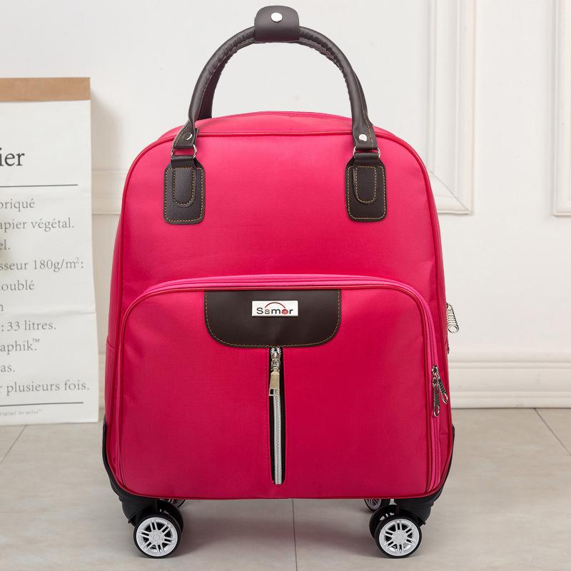 Trolley Travel Bag Men's and Women's Hand Luggage Bag Large-capacity Boarding Bag Short-distance Lightweight Trolley Bag