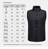 Unisex Plus Size Smart Heated Vest - USB Electric Winter Warmth, 28 Zones