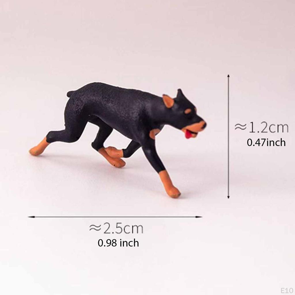 1/64 Miniature Animal Model Painted Realistic Scene Decor for DIY