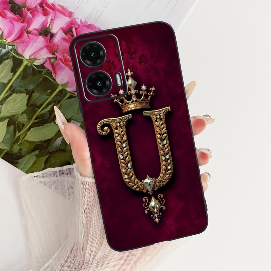 For Motorola Moto G35 Case Moto G55 G85 5G Cute Letters Cover Soft TPU Phone Case For Motorola G85 G 35 55 MotoG55 MotoG85 Shell