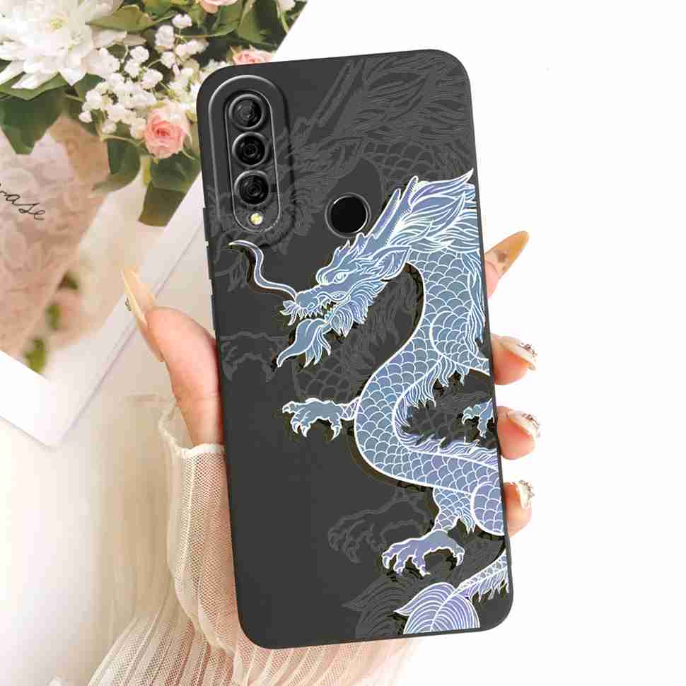 Cute Cartoon Cover For Huawei P30 lite Case 6.15" P30lite Soft Silicone Phone Case For Huawei Nova 4e Nova4e Matte Back Cover