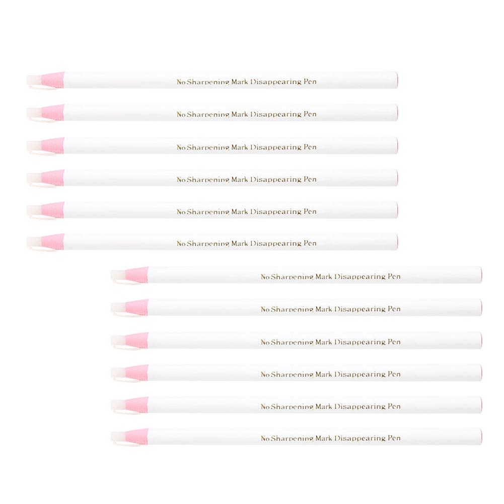12pcs Pack Fabric Invisible Erasable Pen Tailor Dressmaker Craft Marking Sewing Accessories
