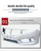 Compatible with 2016-2018 Honda Civic Front and Rear Bumpers.