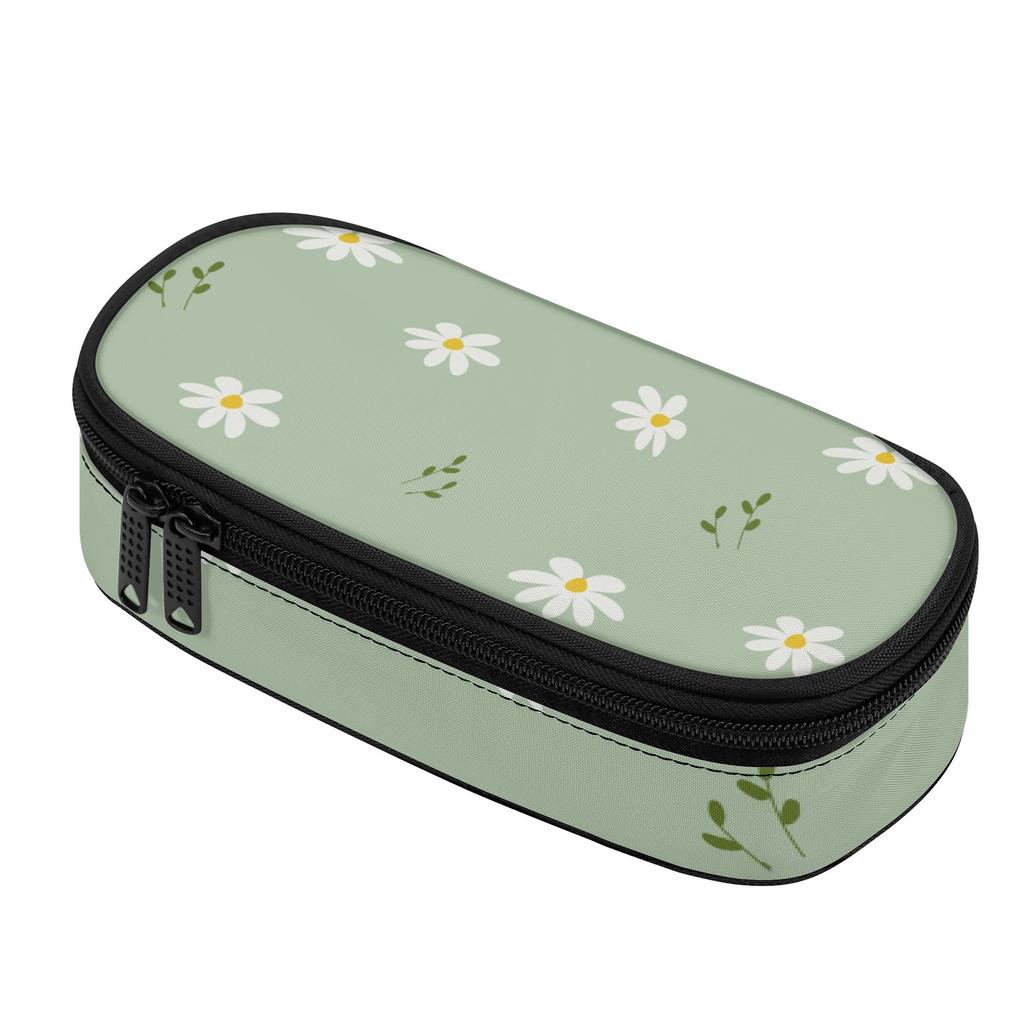 Pen Case High Capacity 300D Polyester Easy Open Zipper with Main Compartment Mesh Pocket and Pen Slots for Middle School Students