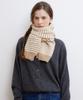 Hallen Basic Stripe Knit Muffler (M040_Beige)