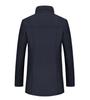Men's Double-Layer Collar Wool Coat - Autumn/Winter European Size Business Outerwear