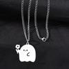 Accessories Titanium Steel Women Necklace Couple Necklaces Cute Ghost Necklace Cartoon Necklace