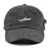 Tongue Duck Hat Asher Letter Embroidered Baseball Hat Broken Holes Sun Shade