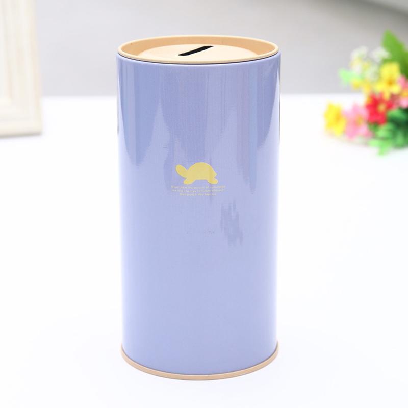 1 Unidad Hojalata Redonda Animal Hucha de Color Hucha Metal Caja de Monedas Decoración del Hogar Caja de Dinero