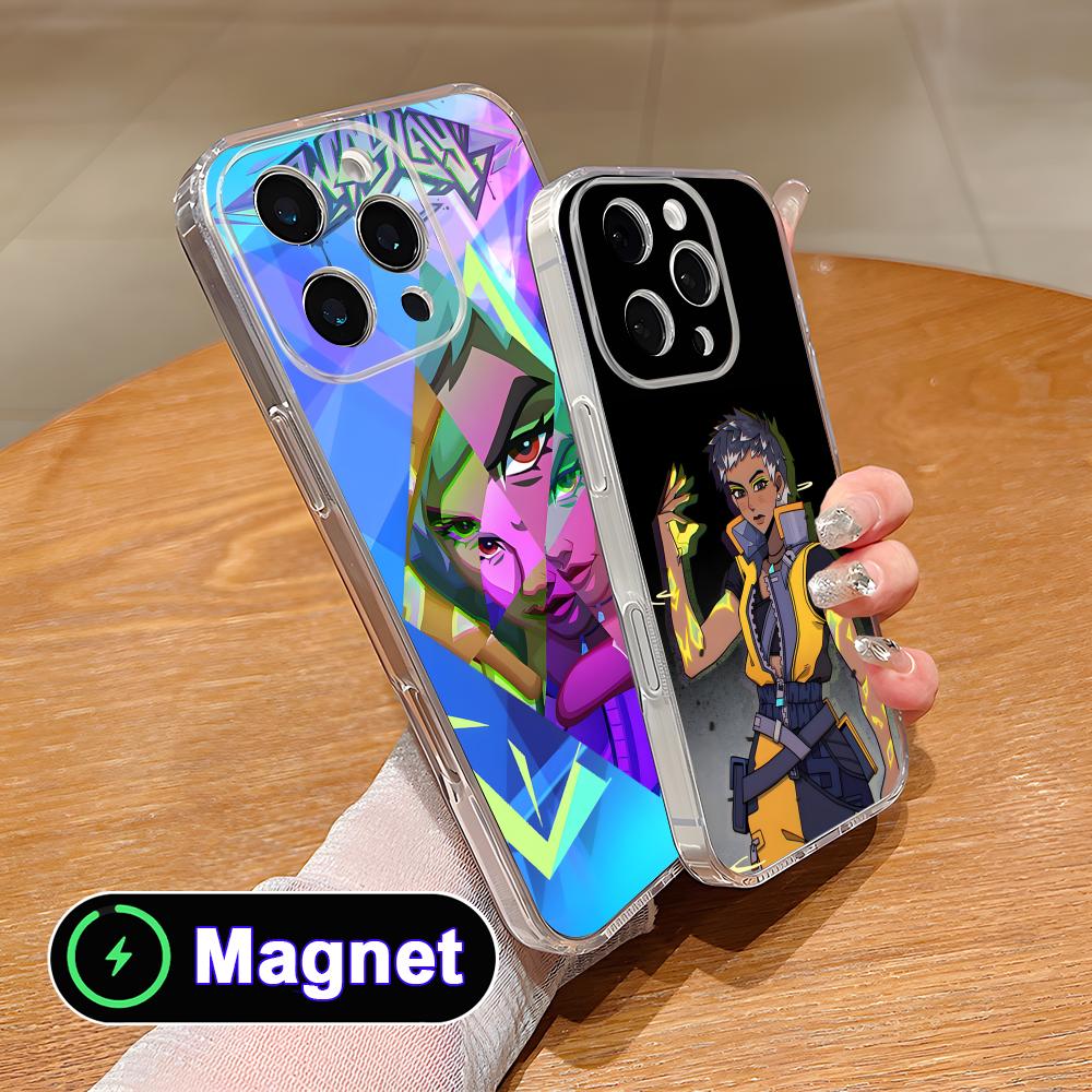 Valo Waylay Phone Case for iPhone 17 16 15 14 13 12 11 Air Pro Max Plus Mini Soft TPU Clear Magsafe Cover