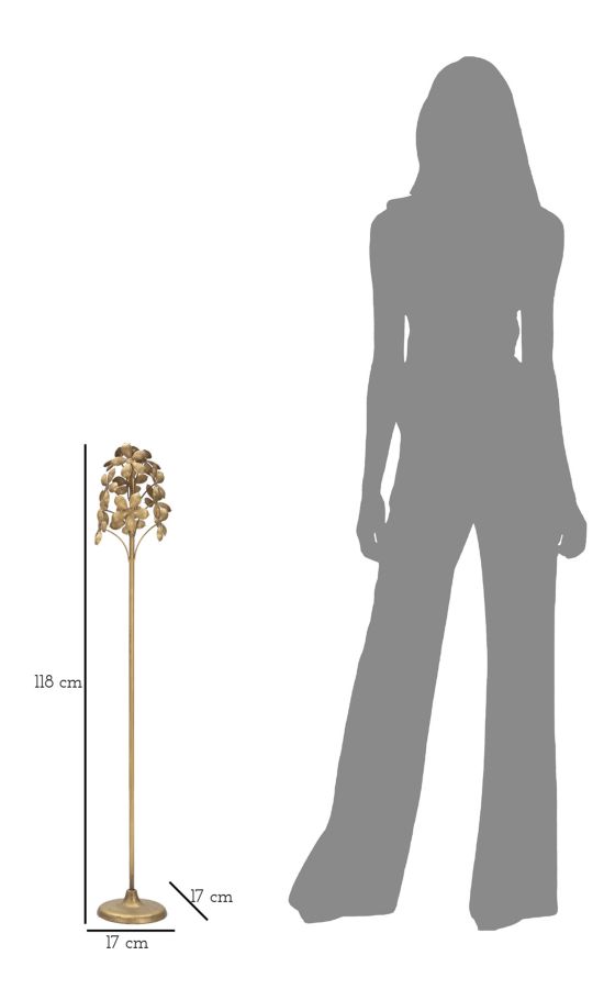 Candle Holder Flowy Cm Ø 17X93