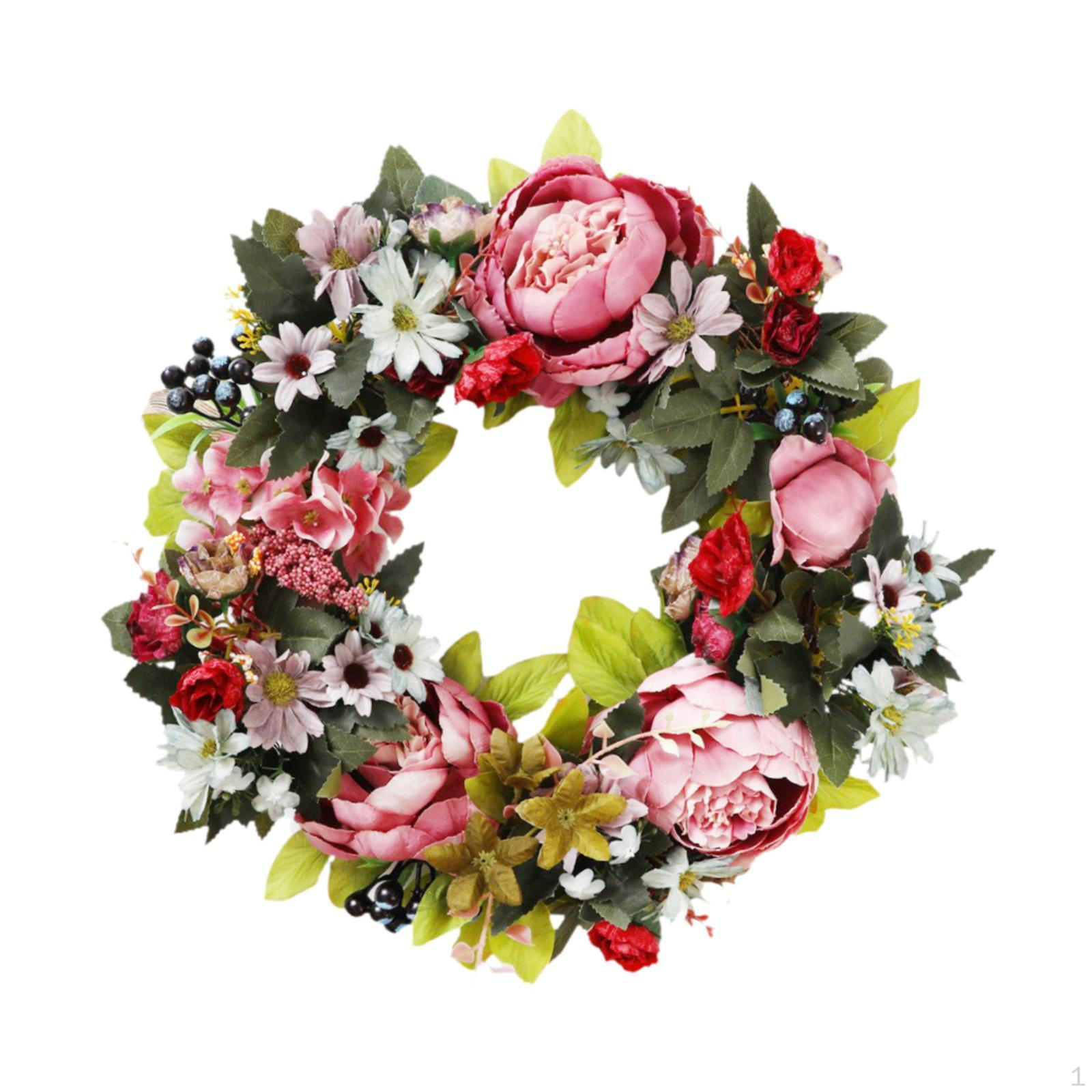 

Artificial Peony Wreath Front Door 16in Housewarming Wedding Flower