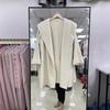 Autumn and winter new belt high-end coat medium and long wool woolen coat double-sided