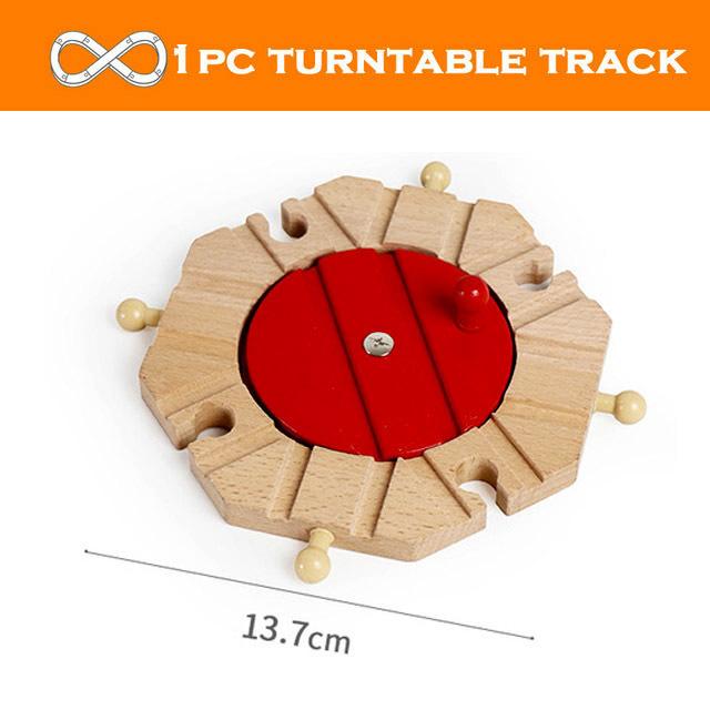 Pista Ferroviaria in Legno Giocattoli Ferroviari da Corsa Tutti i Tipi Accessori per Pista in Legno Adatti per Piste in Legno Biro Giocattoli per Bambini Regalo