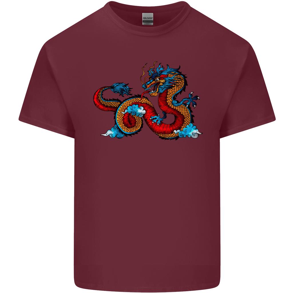 Oriental Style Dragon Unisexs Light Cotton TShirt