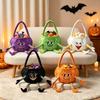 Flexible Ghost Plush Bag Handheld Pumpkin Candy Bucket Halloween Candy Bag  Dessert Making