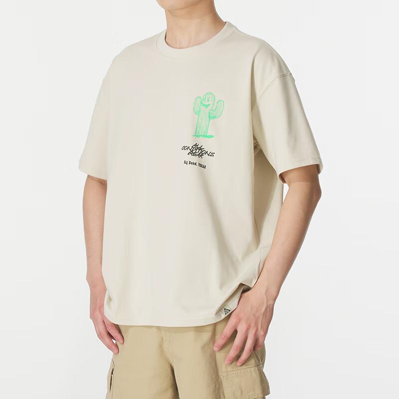 Nike ACG Schnelltrocknendes Training Bequem Atmungsaktiv Mode Lässig Kurzarm T-Shirt Herren Oberteile Beige HV1293229