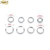 8PCS Silver Central Control Switch Knob Trim Ring For Chevy Silverado 2014-18