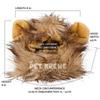 Pet Lion Mane Costume Headgear for Cats Halloween Parties Photo Shoots