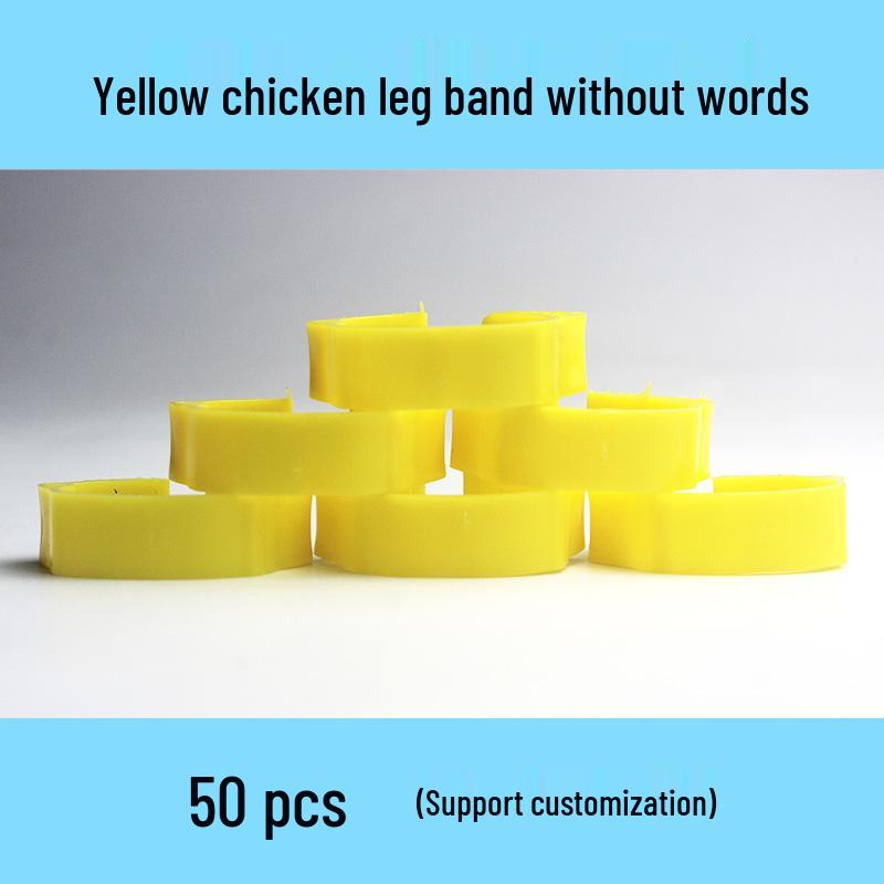 Laser Engraved Poultry Leg Rings for Chickens, Ducks, and Geese - Identification Markers