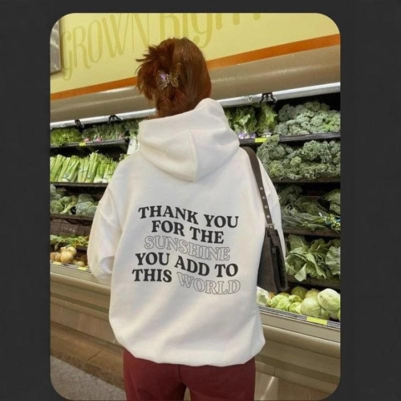 Hoodie Men Women Streetwear Pullover Sweatshirt Long Sleeve Hooded Top Casual Loose Fit