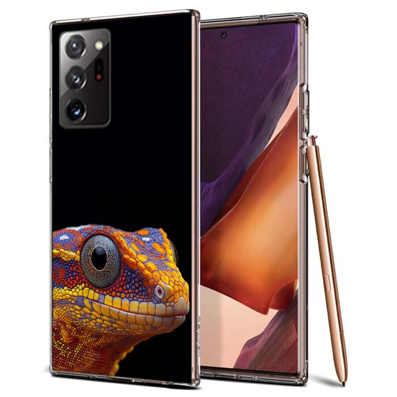 Lizards and Geckos Have Big Eyes Phone Case for Samsung A55 A35 A25 A15 A07 A05S A16 A17 A26 A36 A37 A56 A57 Galaxy Note 20 10 A