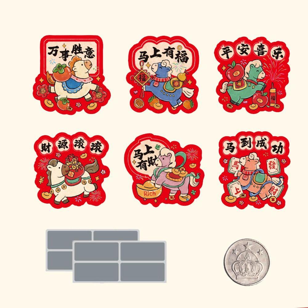 30pcs Cartoon Scratch-off Cards Anniversary Surprise Lucky Cards Cute Vouchers Tickets  Award Gifts