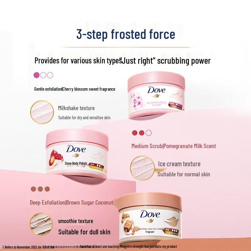 Dove Assorted Gentle Body Scrub Triple Pack