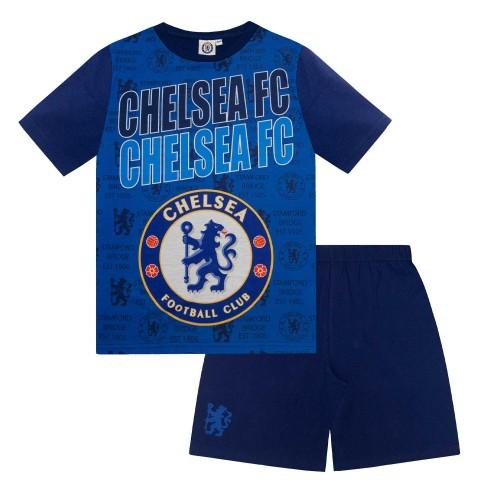 Chelsea FC Boys Nkunku 18 Sublimation Short Pyjama Set