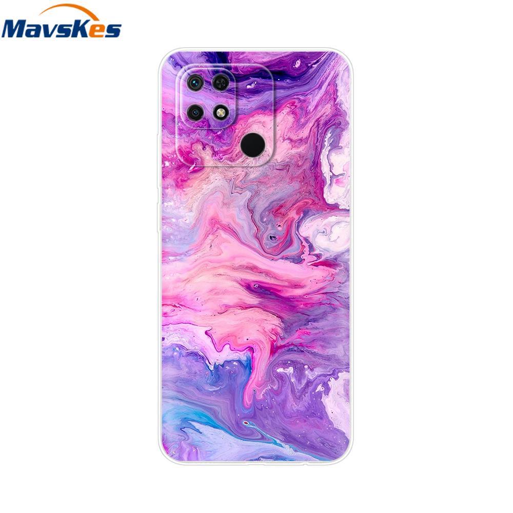 For Redmi 10C Case Clear Heart Flower Soft Silicon Phone Cover For Xiaomi Redmi 10C Coque redmi10C 10 C Fundas Bumper Shockproof