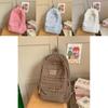Nylon Sweet Style College Backpack With Macaron Colors For Girls And Teens