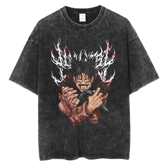 HUANHUSHENG Jujutsu Kaisen Cotton T-Shirt M