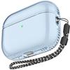 Conjoined Design Air Bag Anti-fall Hingeless Design  Front LED Visible  TPU Materia Transparent  Case for AirPods Pro 2