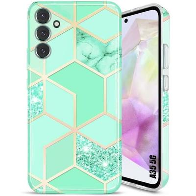 Hülle - BOOLING - für Samsung Galaxy A35 5G - Stoßschutz - Schlank Leicht - Flexibel - Türkis